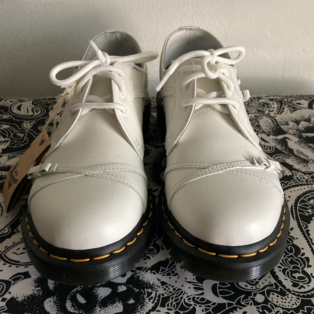 Dr. Martens 1461 Bow Oxford Smooth Leather Shoes White NEW 8 - Picture 4 of 9